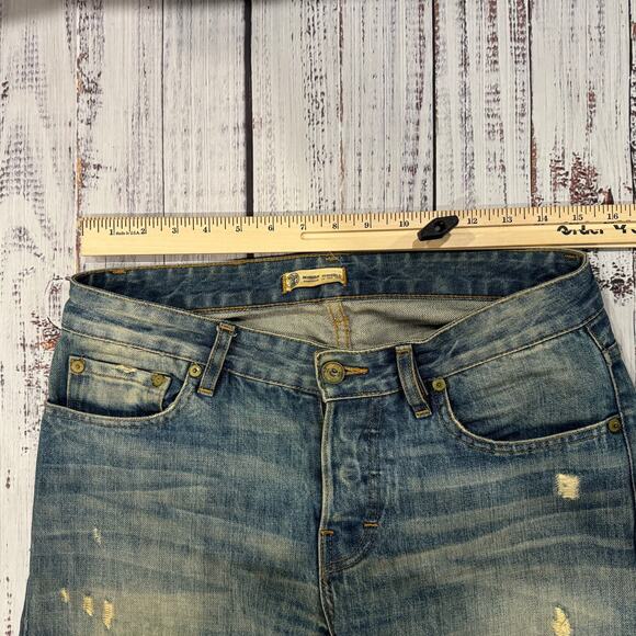 Norman Russell Selvedge Jeans 30x29 Cookie Slim Beach Wash USA Made - Picture 9 of 11